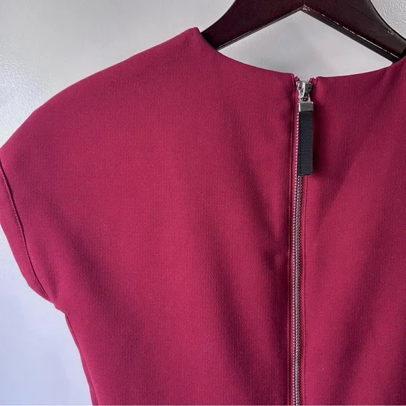 Sandra Angelozzi Thick Peplum Top Raspberry - Picture 6 of 11